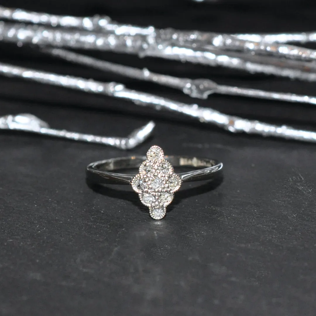 Diamond Cluster Ring