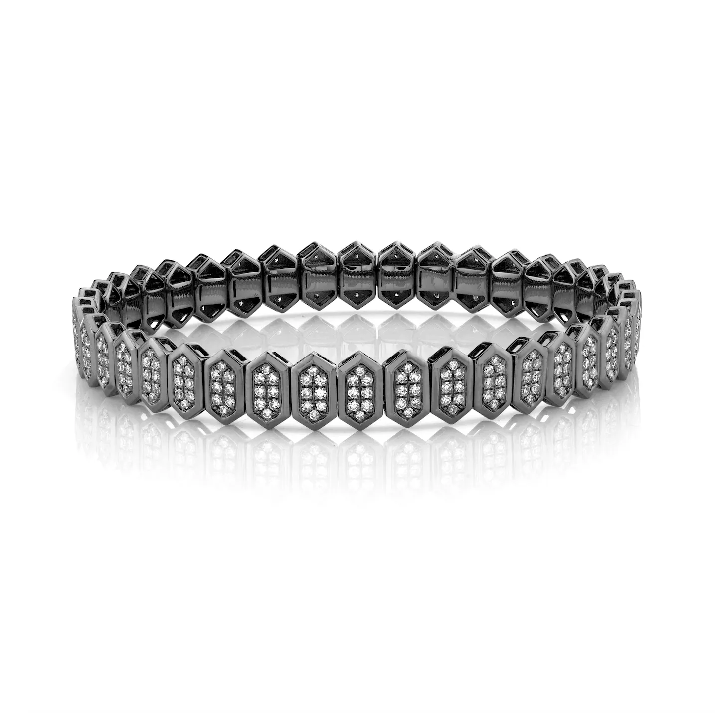 DIAMOND HEXAGON STRETCH BRACELET