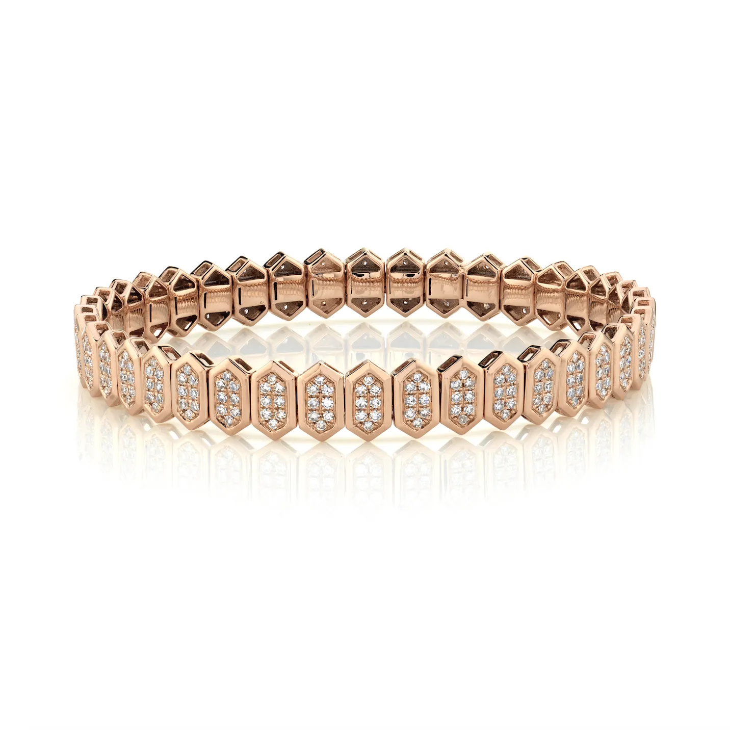 DIAMOND HEXAGON STRETCH BRACELET