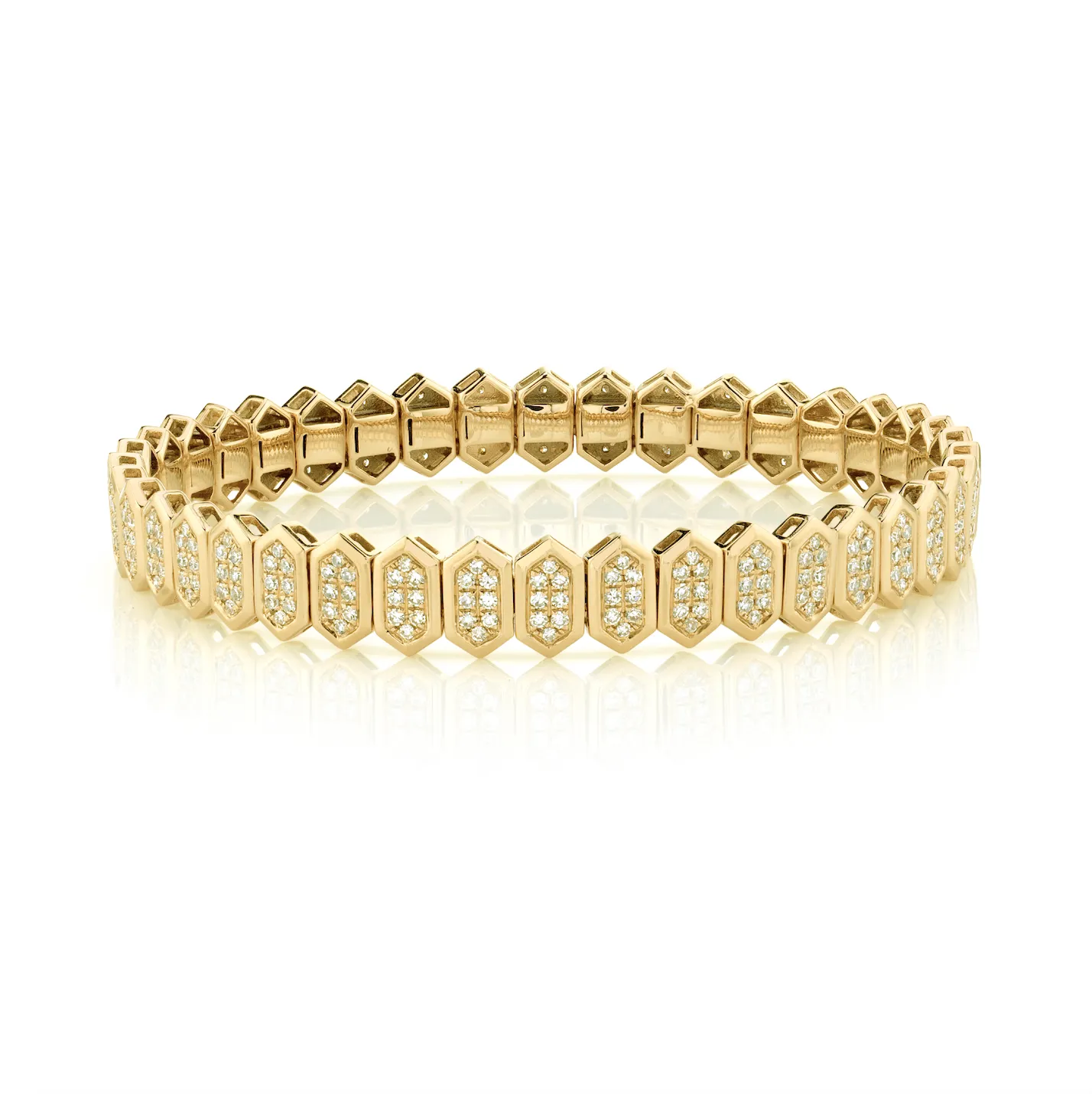 DIAMOND HEXAGON STRETCH BRACELET