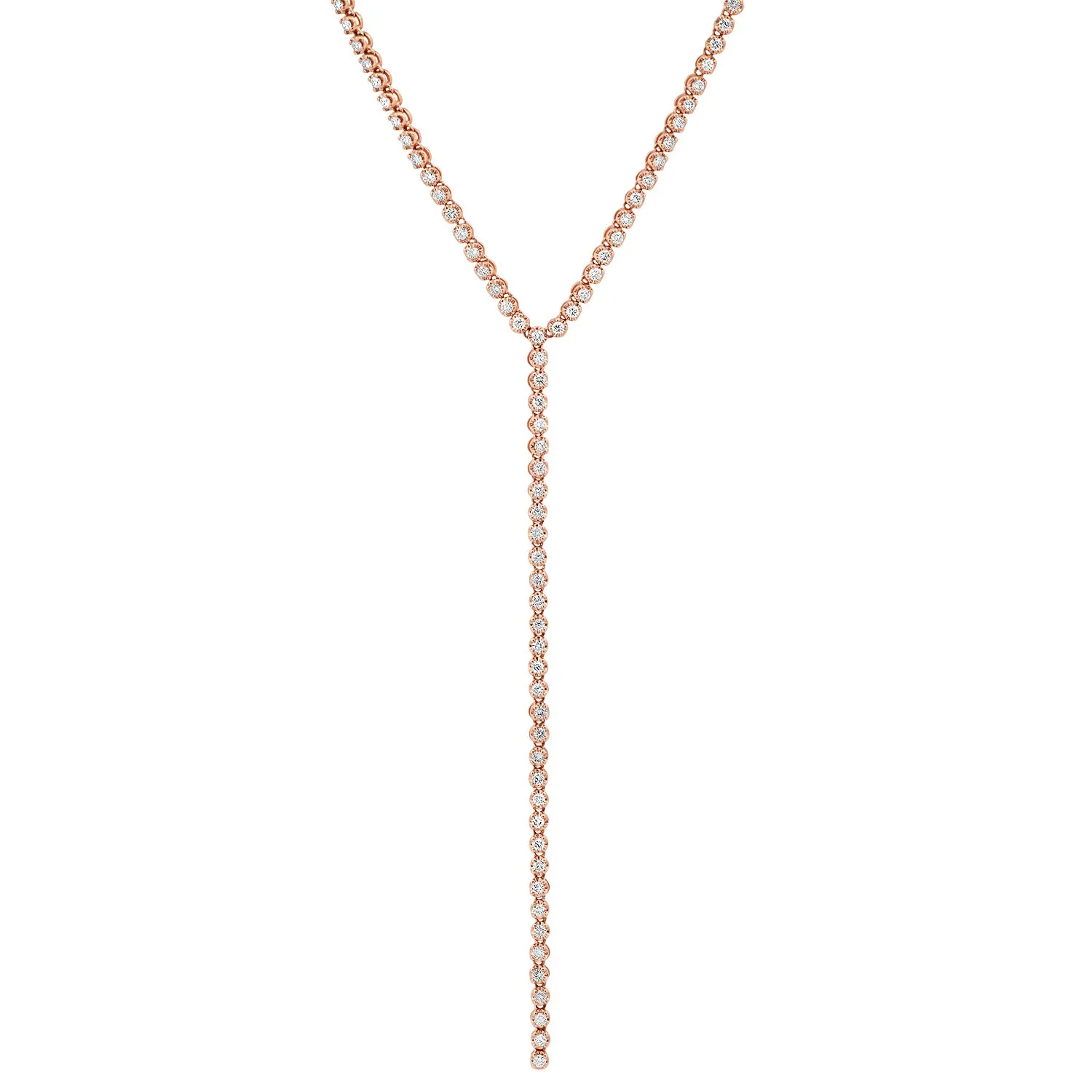 Dripping in Diamonds Lariat Necklace