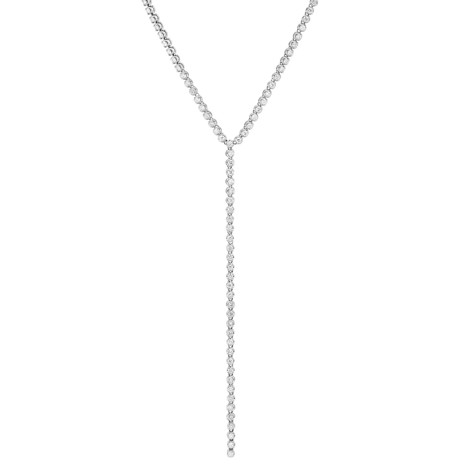 Dripping in Diamonds Lariat Necklace