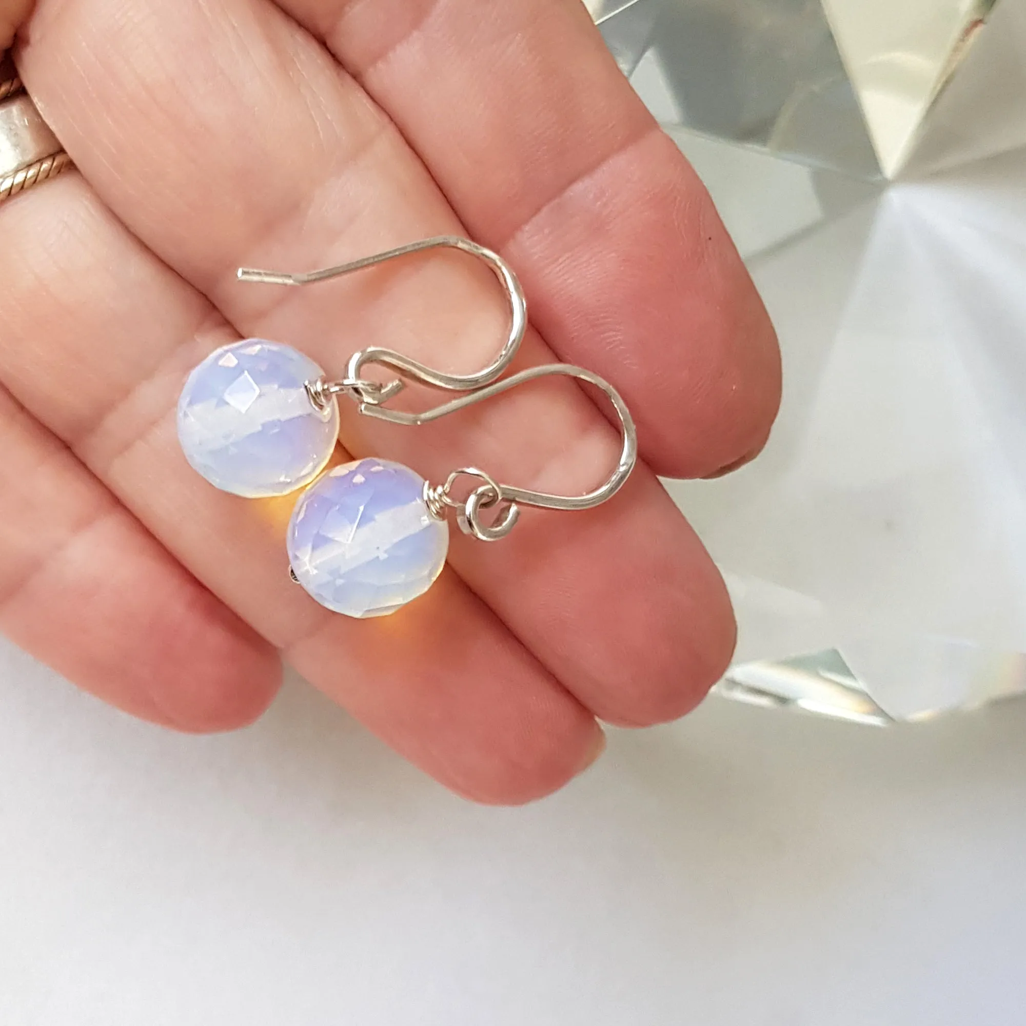 Earrings - Jelly Opal Dangle Earrings  | KJ-393E