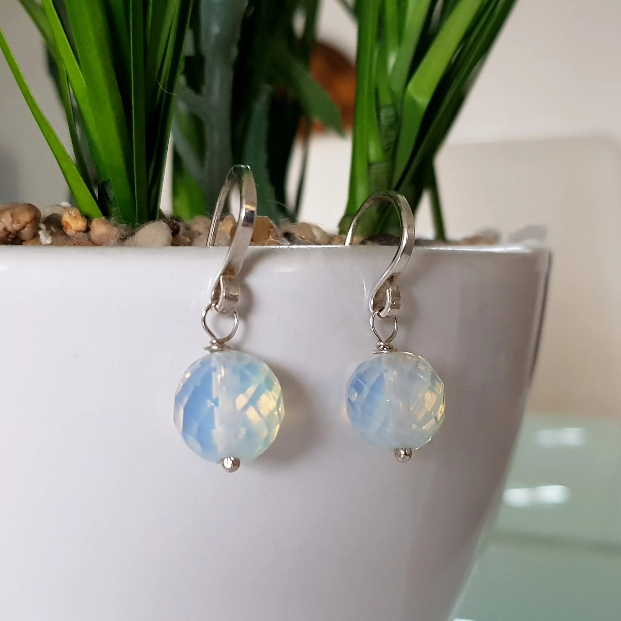 Earrings - Jelly Opal Dangle Earrings  | KJ-393E