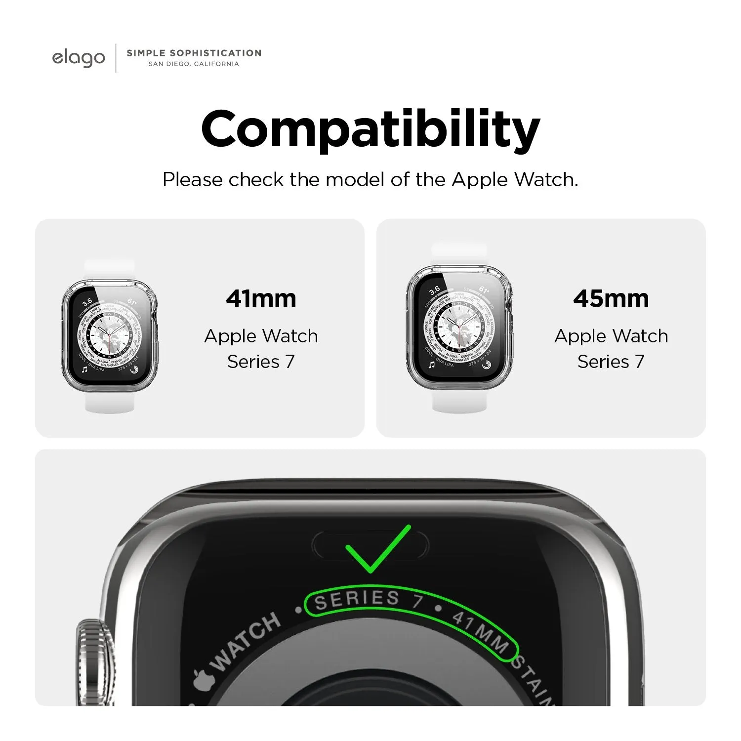 Elago Clear Shield Case for Apple Watch 7