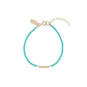 Endito Bracelet - TURQUOISE/WHITE/GOLD