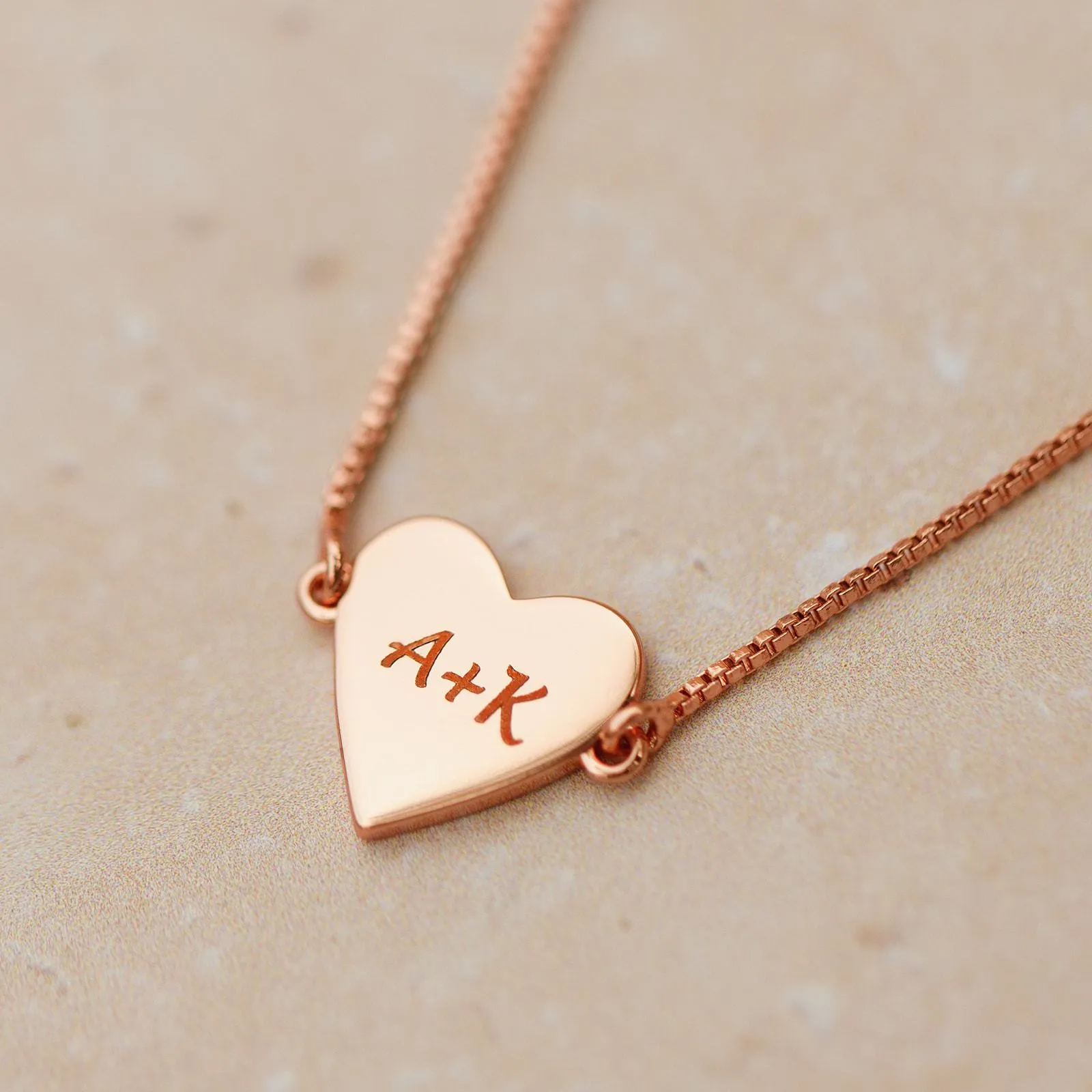 Engravable Heart Choker