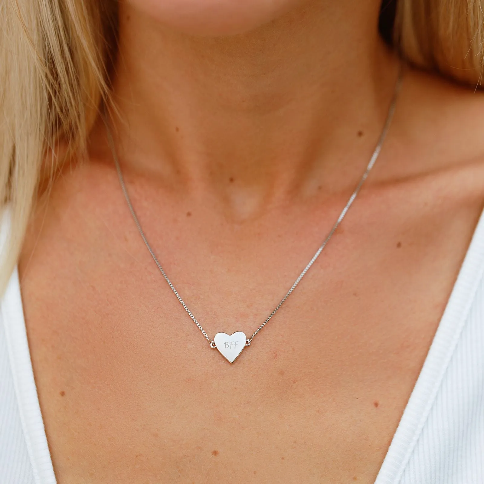 Engravable Heart Choker