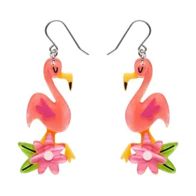 Erstwilder Atomic Abode - Let's Flamingle Drop Earrings