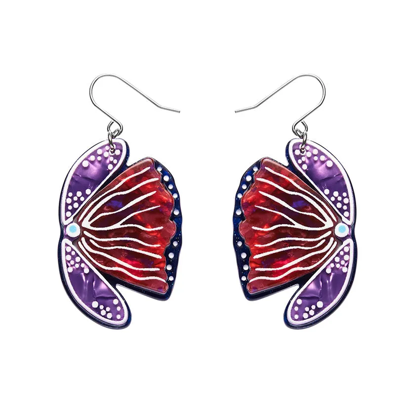 Erstwilder x Lauren Rogers - Fervent Feather Flower Drop Earrings