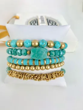 Eurasian Muse Bracelet Stack