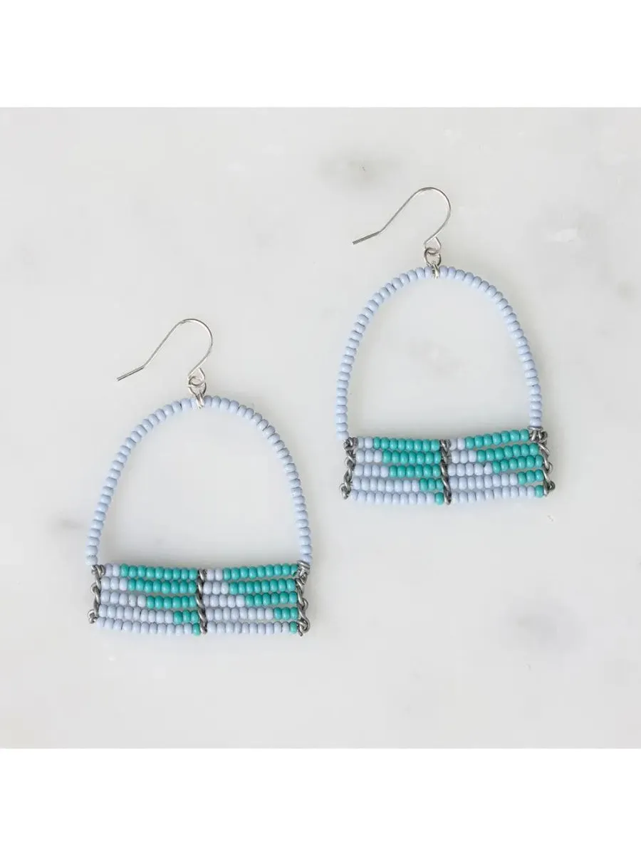 Fair Trade Kenyan Beaded Earrings - 'Sera'