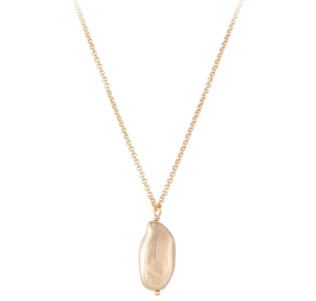 Fairley Keshi Necklace Gold