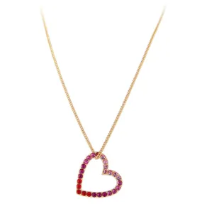 Fairley Pink Ombre Heart Necklace