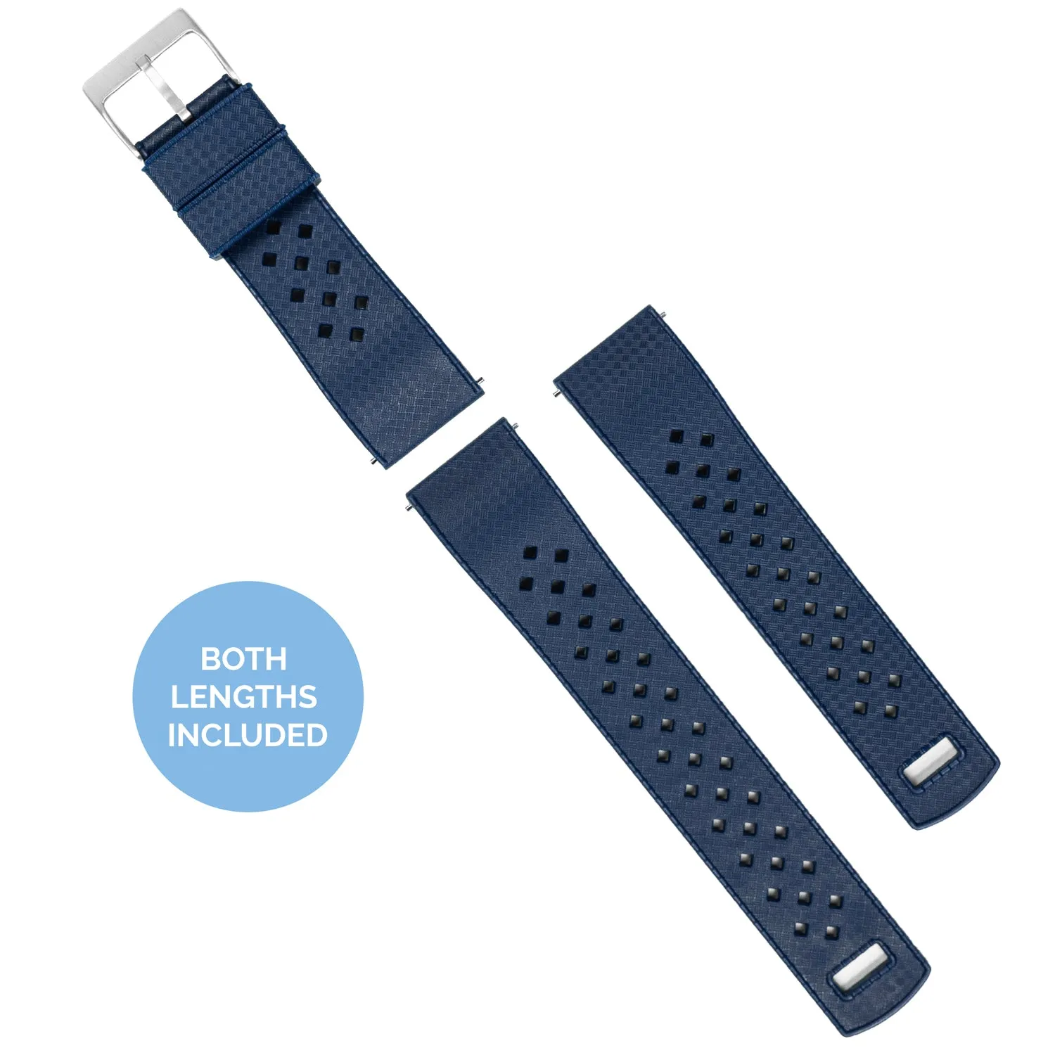 Fossil Sport Tropical Style Navy Blue Watch Band