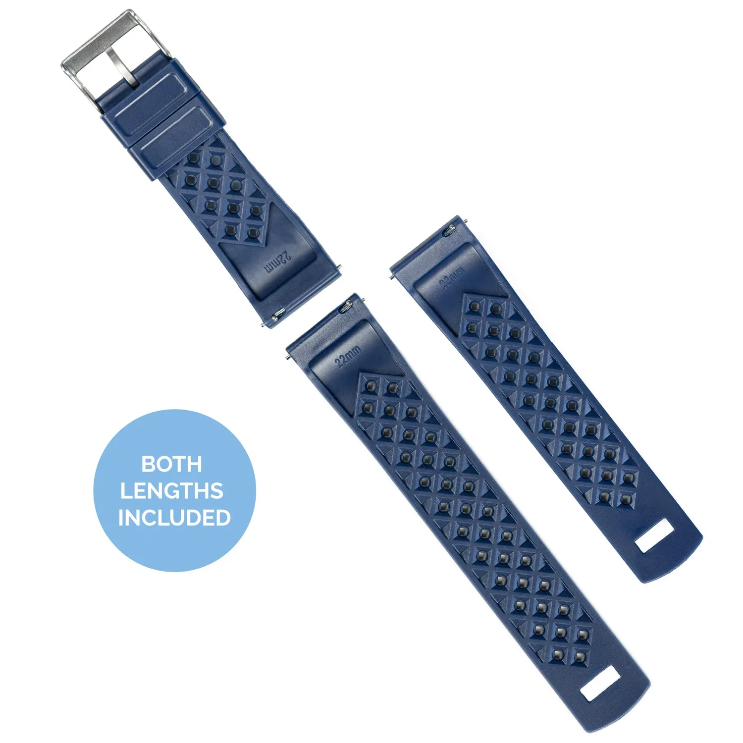 Fossil Sport Tropical Style Navy Blue Watch Band