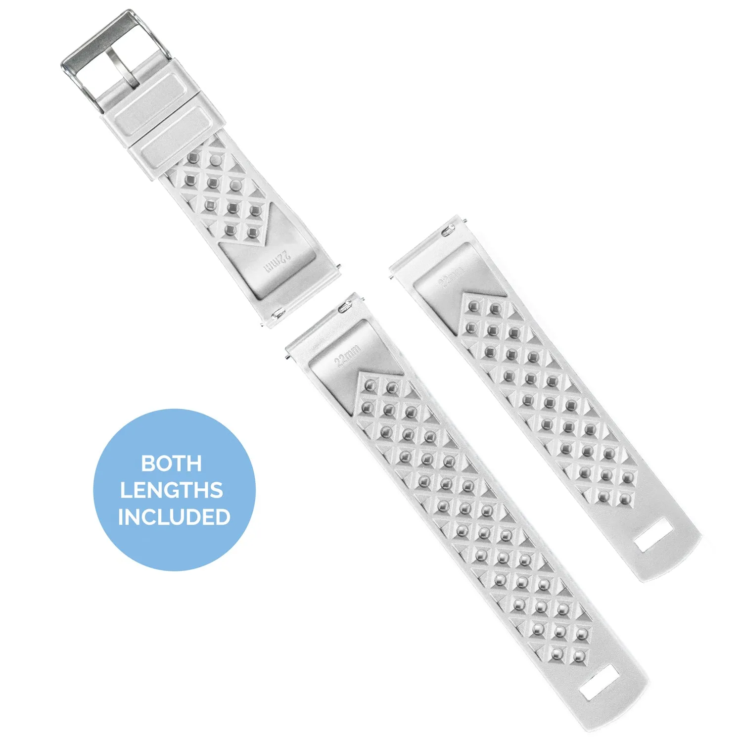 Fossil Sport Tropical Style White Watch Band