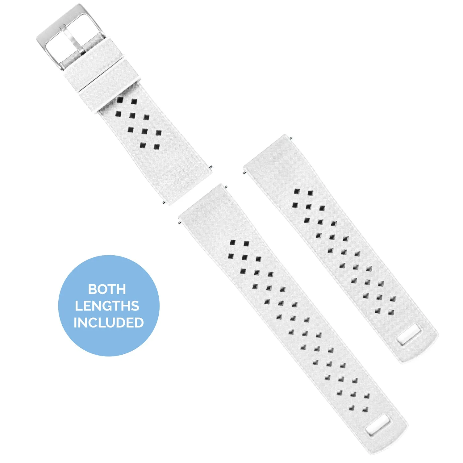 Fossil Sport Tropical Style White Watch Band