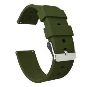 Gear Sport Army Green Silicone Watch Band