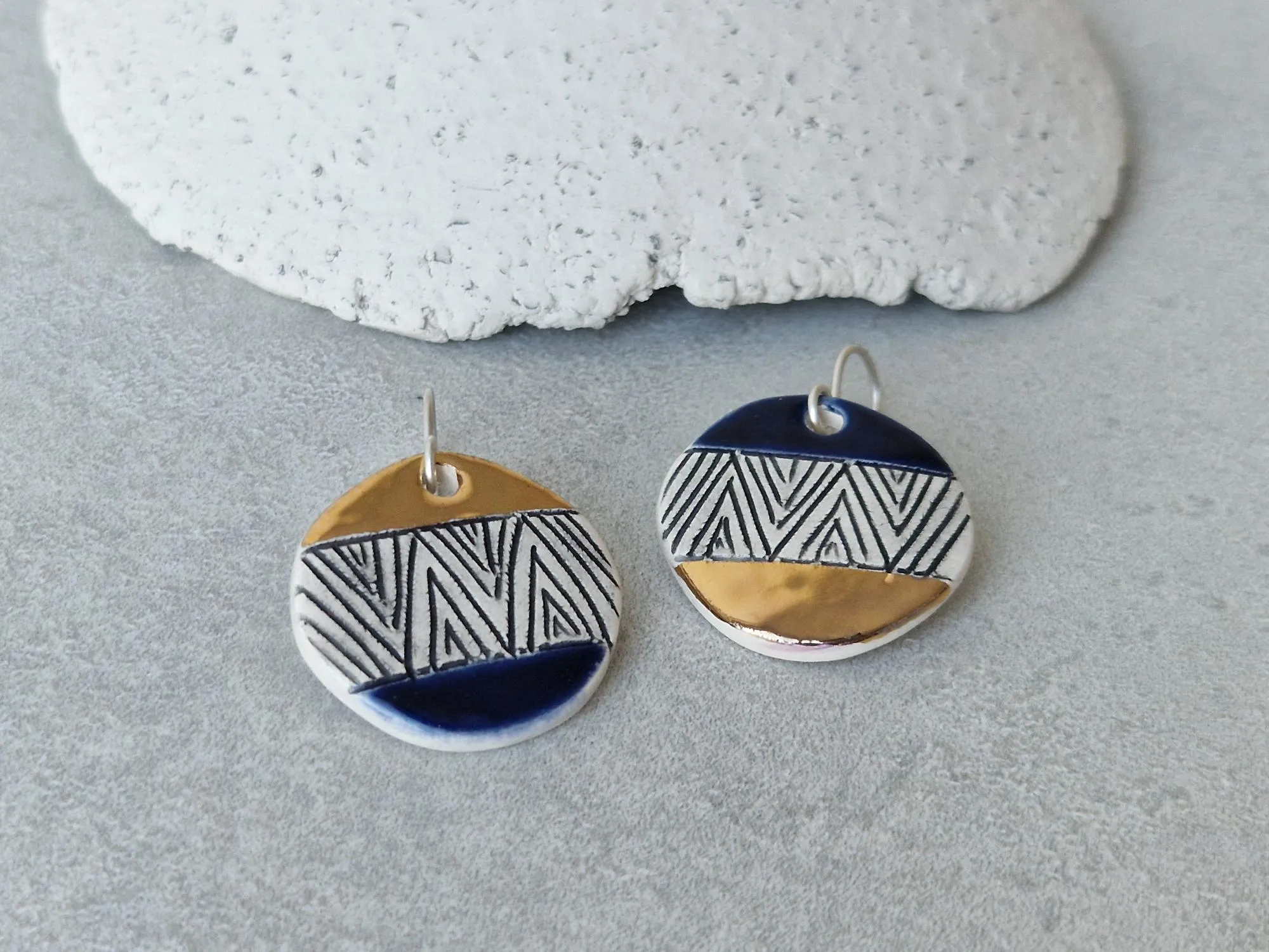 Geometric earrings No. 17