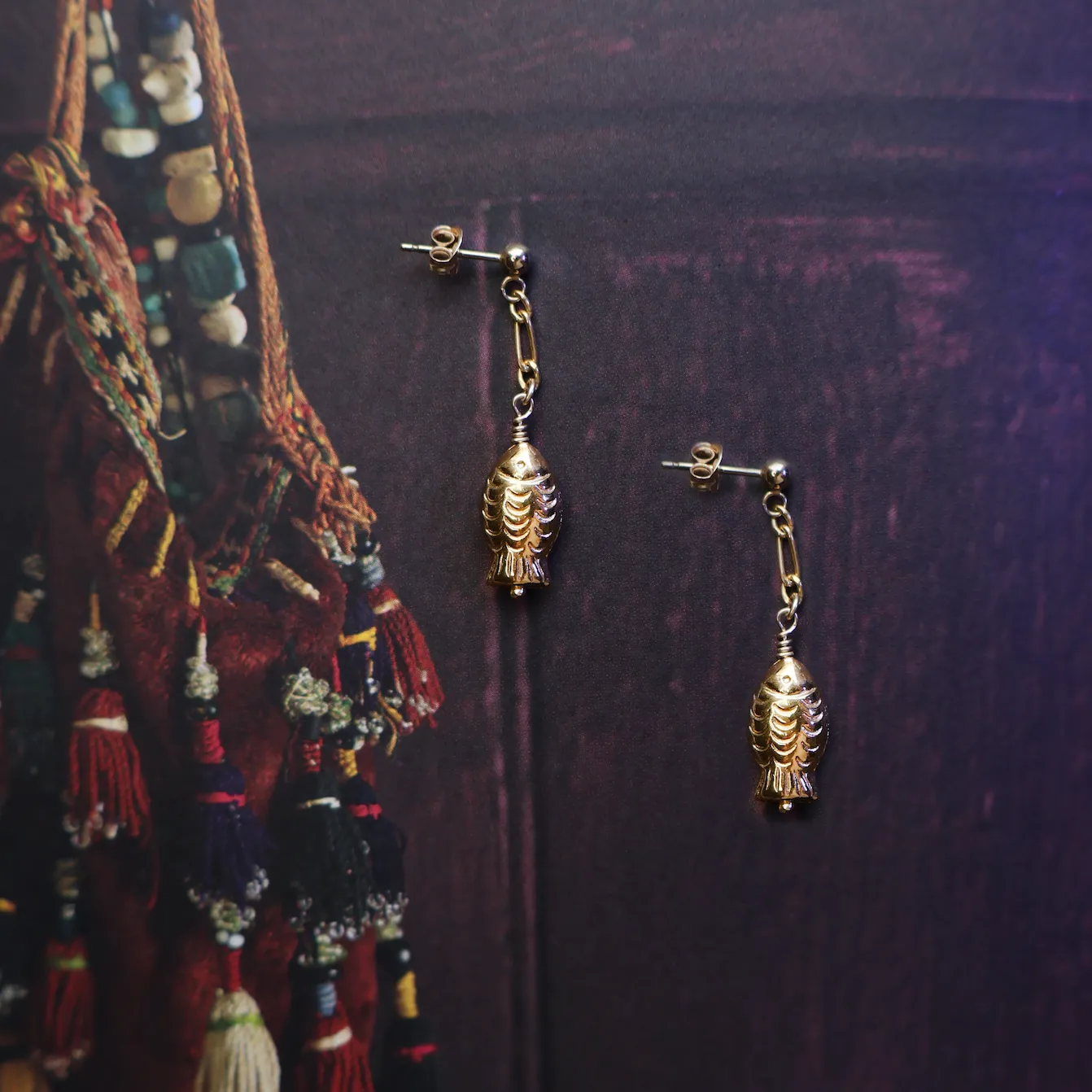 Gilded Marine Earrings