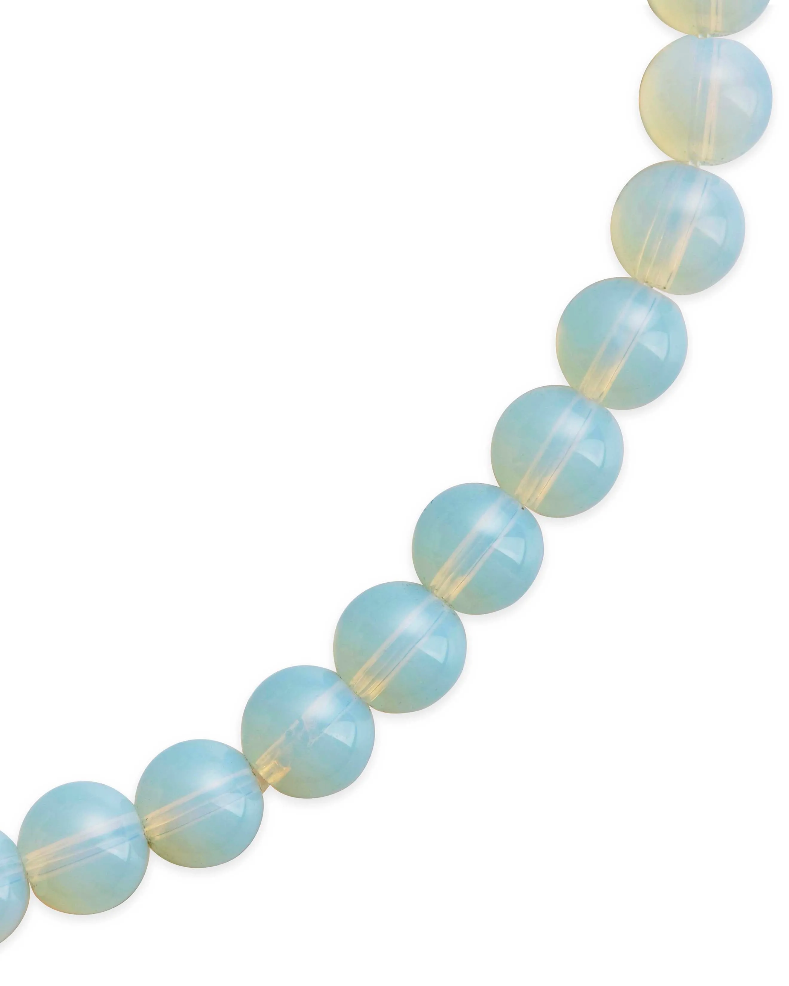 Glass Opal Beaded Stretch Bracelet