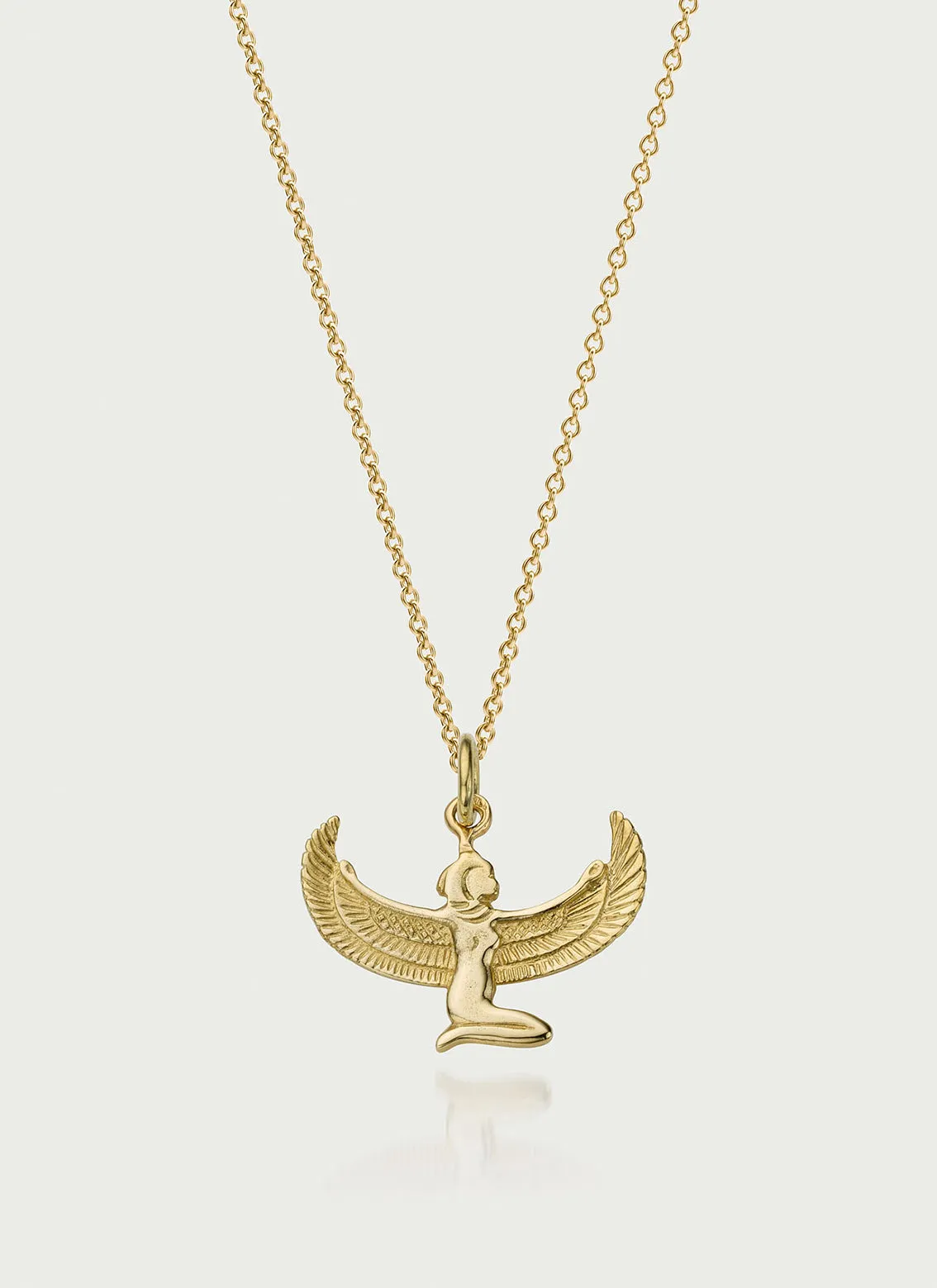 Goddess charm 14k gold