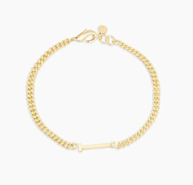 Gorjana Gold Wilder Alphabet Initial Bracelet