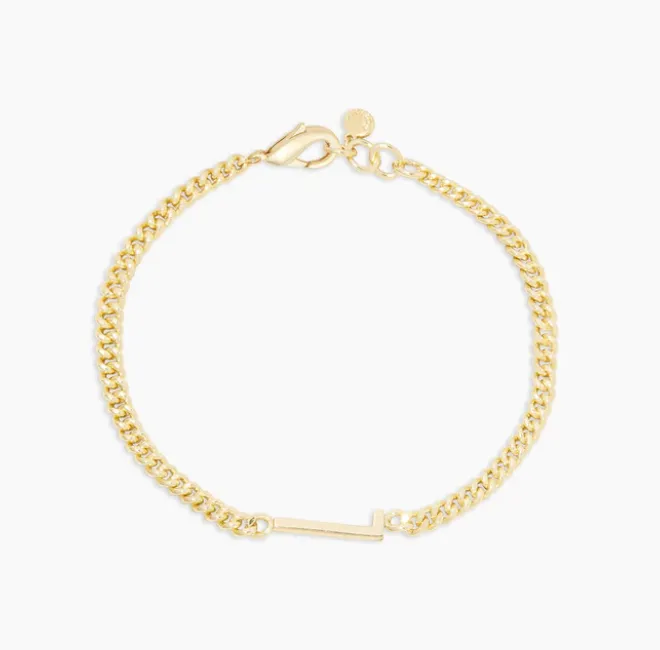 Gorjana Gold Wilder Alphabet Initial Bracelet