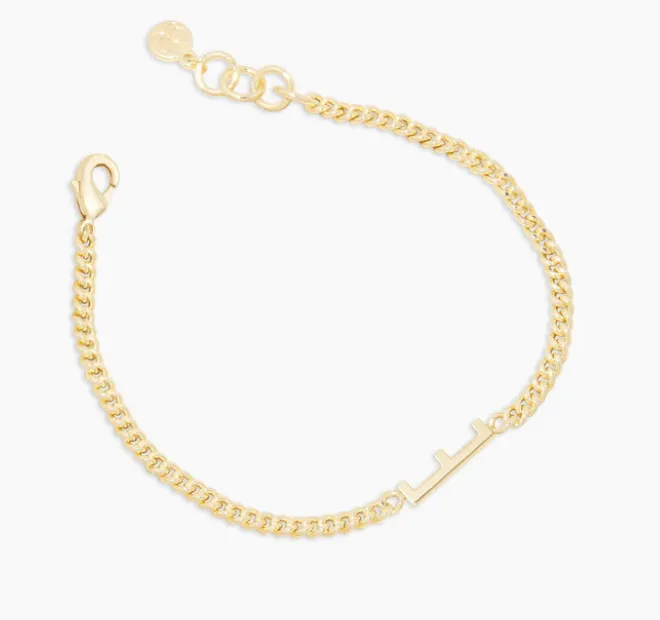 Gorjana Gold Wilder Alphabet Initial Bracelet