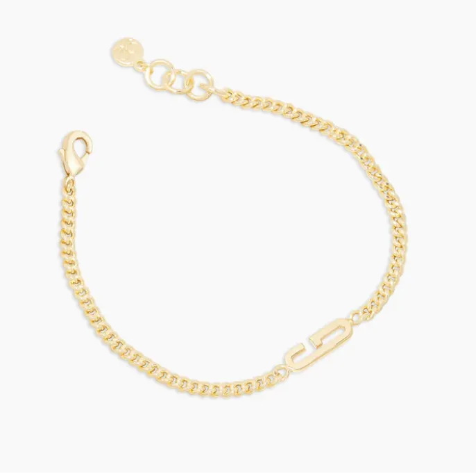 Gorjana Gold Wilder Alphabet Initial Bracelet