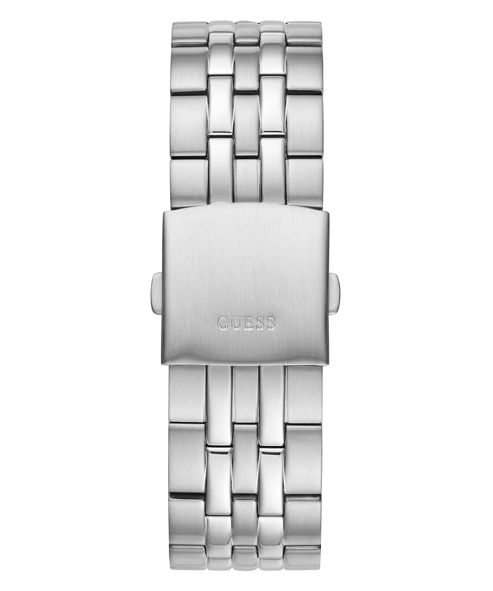 GUESS Mens Silver Tone Day/Date Watch