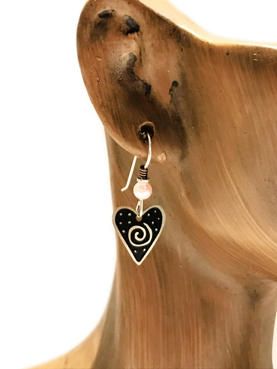 Heart Spiral Dangles by Sienna Sky