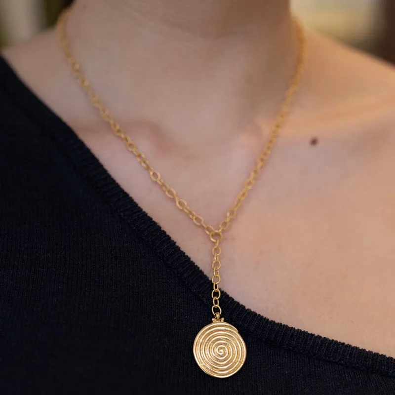 Helix Lariat, Large, Gold