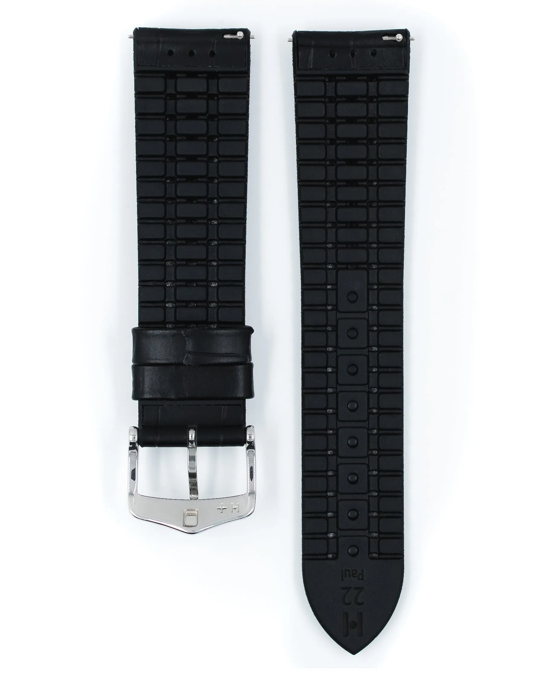 HIRSCH PAUL Performance Alligator Embossed Calfskin Watch Band 092 50 28