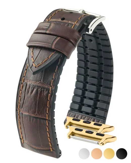 HIRSCH PAUL Performance Alligator Embossed Calfskin Watch Band 092 50 28