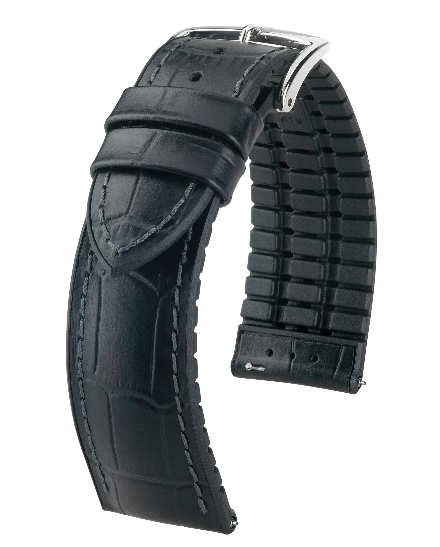 HIRSCH PAUL Performance Alligator Embossed Calfskin Watch Band 092 50 28