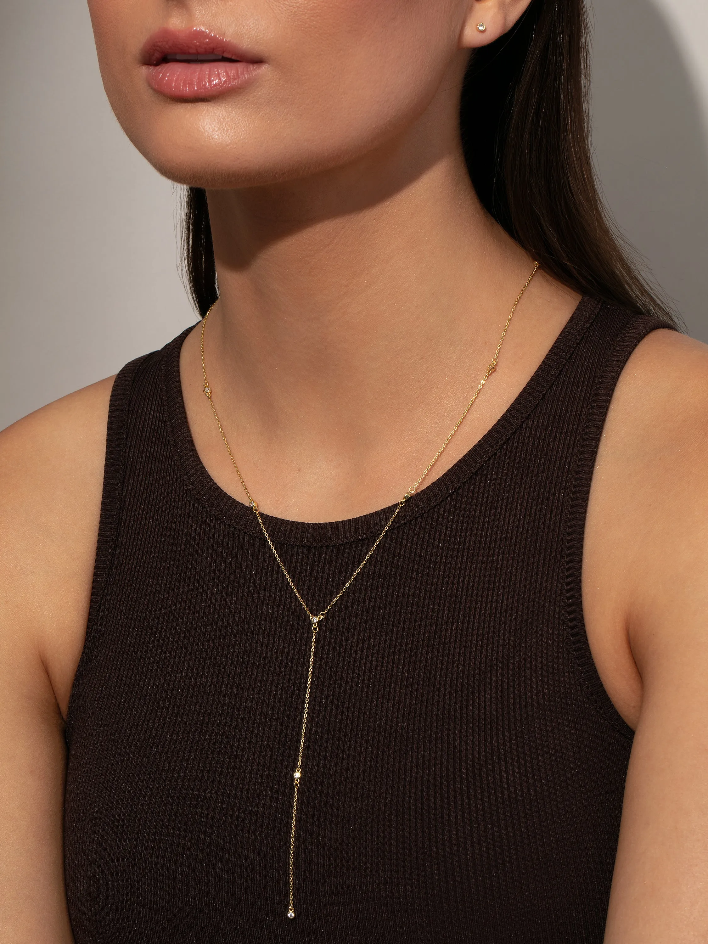 Icy Lariat Necklace