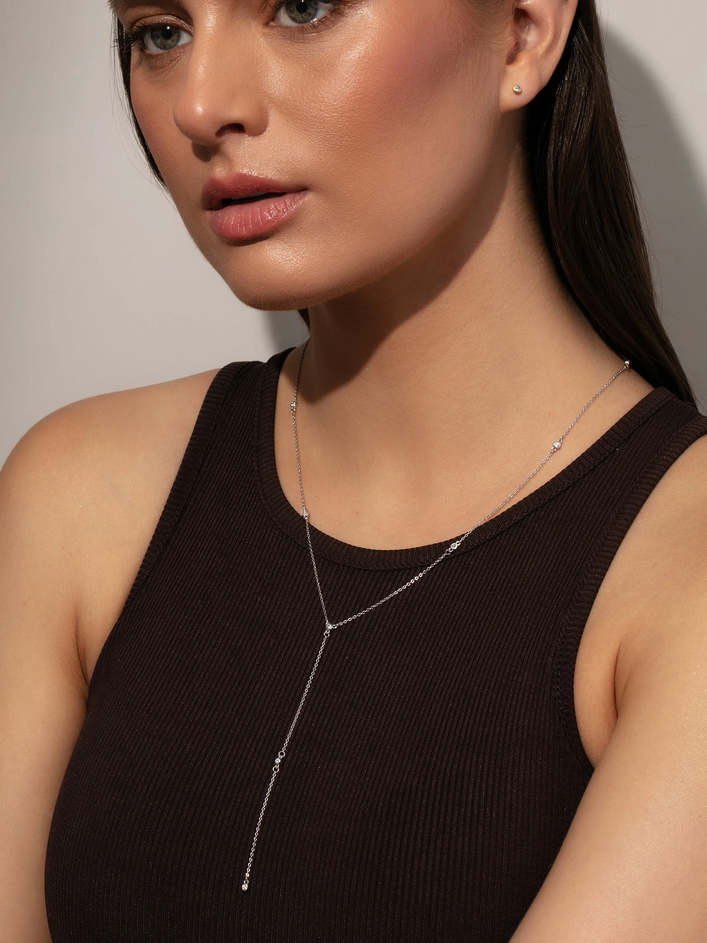 Icy Lariat Necklace