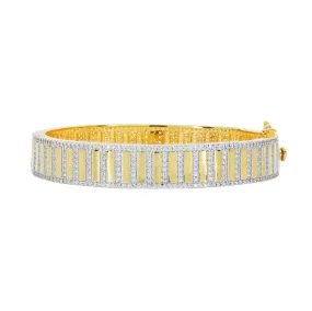 Illuminating Wide Hinge Bangle