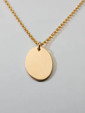 Initial Oval Necklace