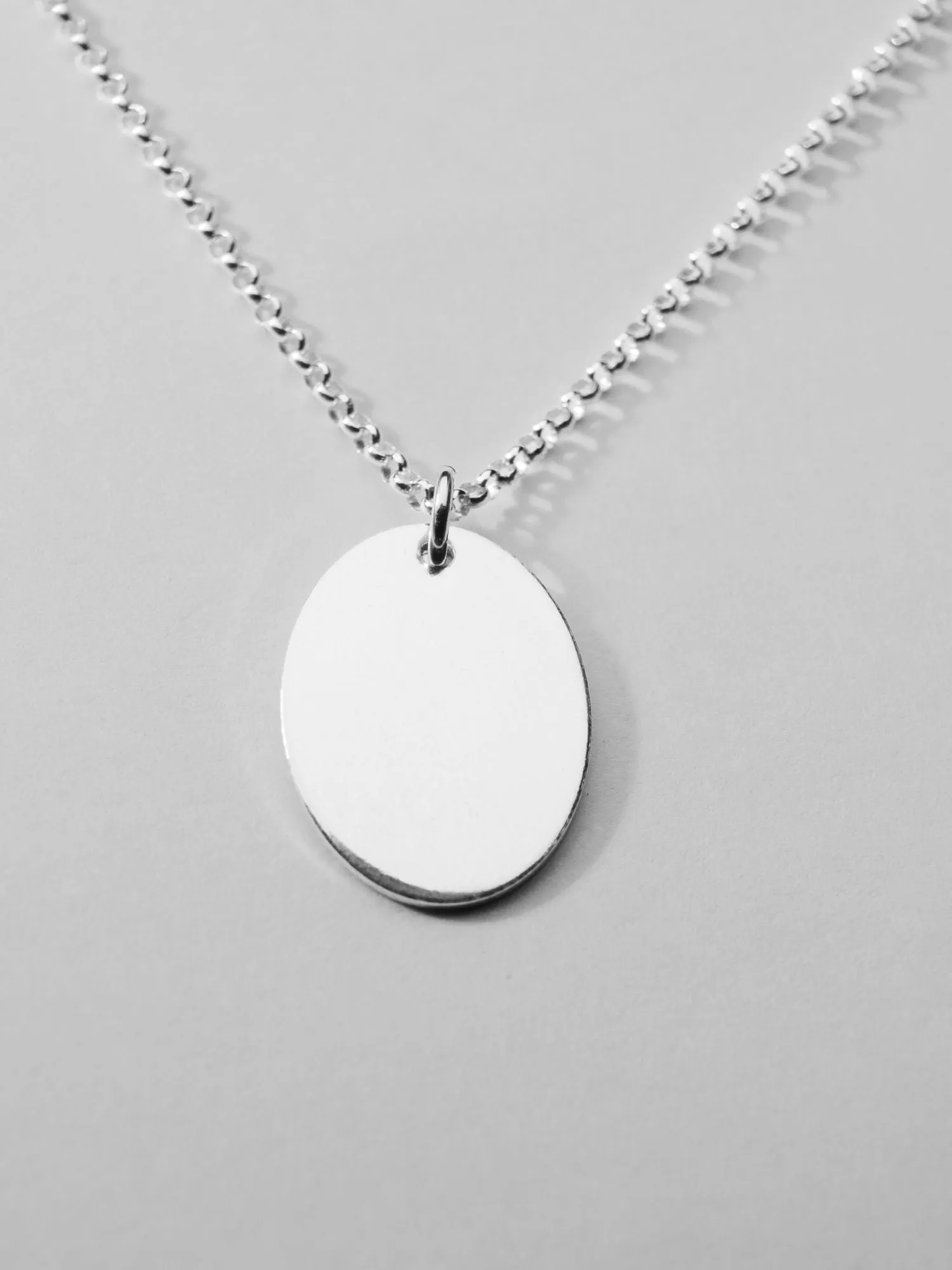 Initial Oval Necklace