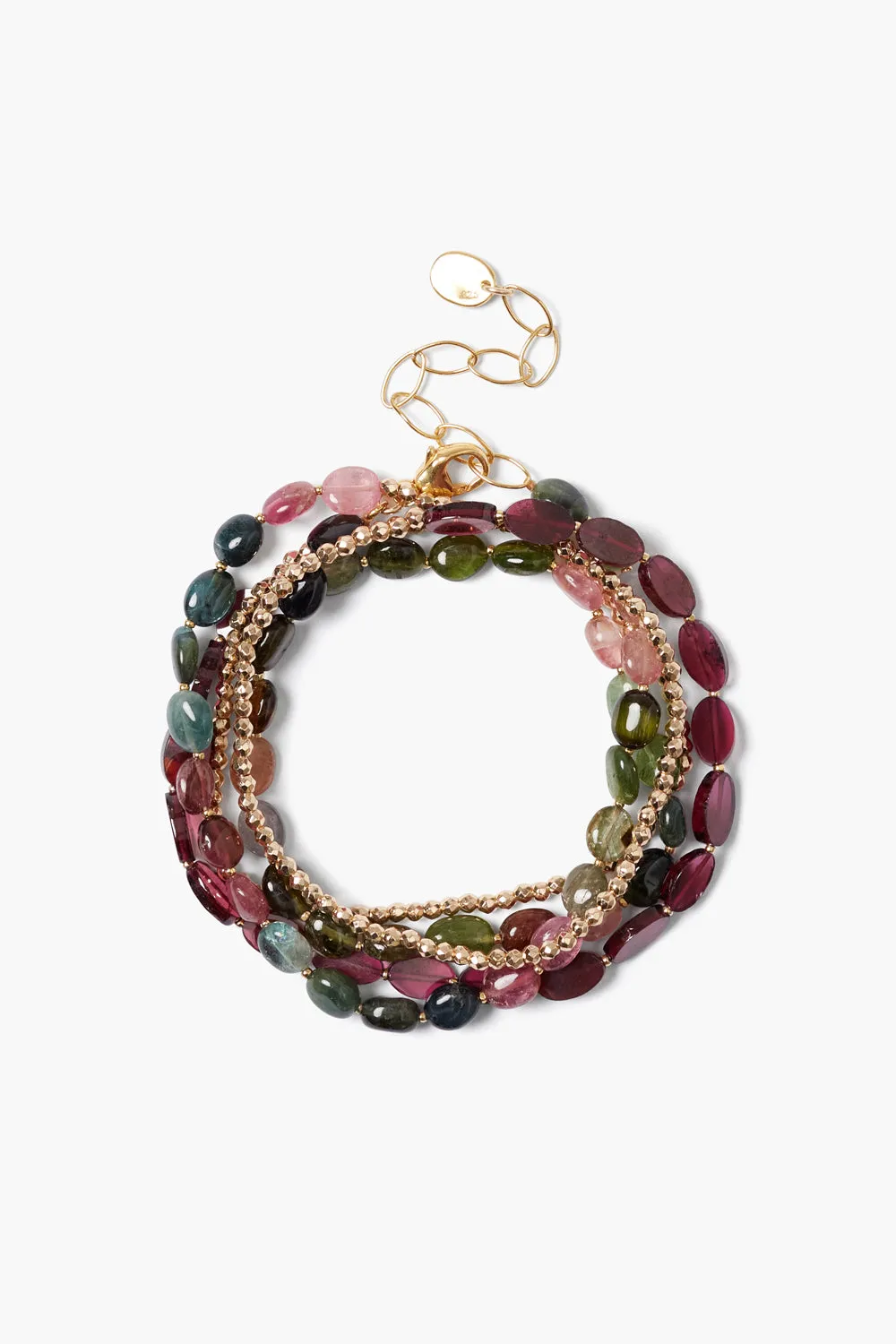 Kenai Naked Wrap Bracelet Tourmaline Mix