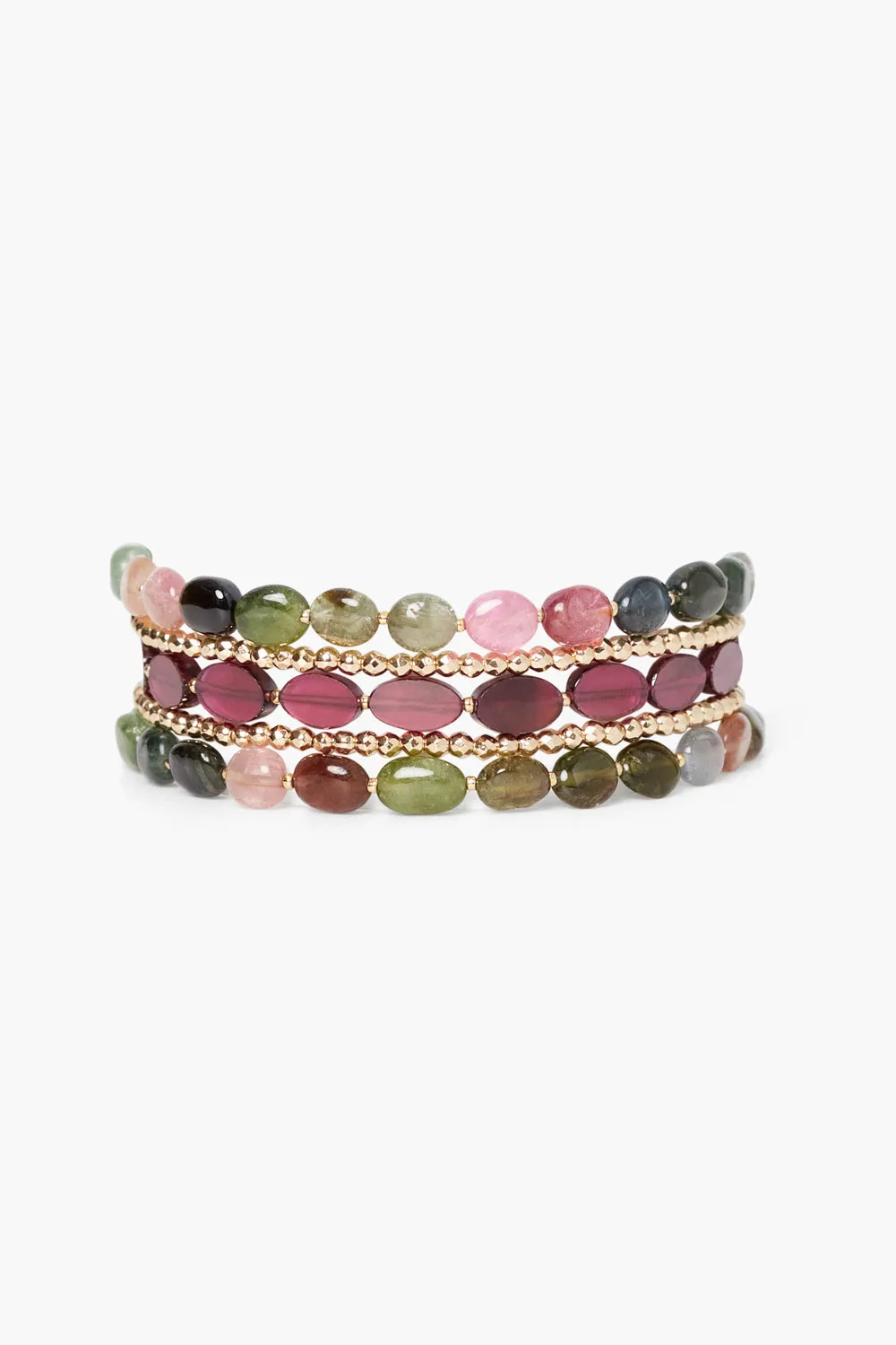 Kenai Naked Wrap Bracelet Tourmaline Mix