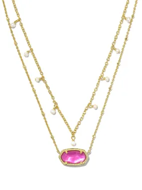 Kendra Scott Elisa Pearl Multi Strand Necklace - Gold Azalea Illusion