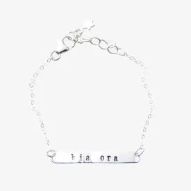 Kia Ora Message Bar Bracelet