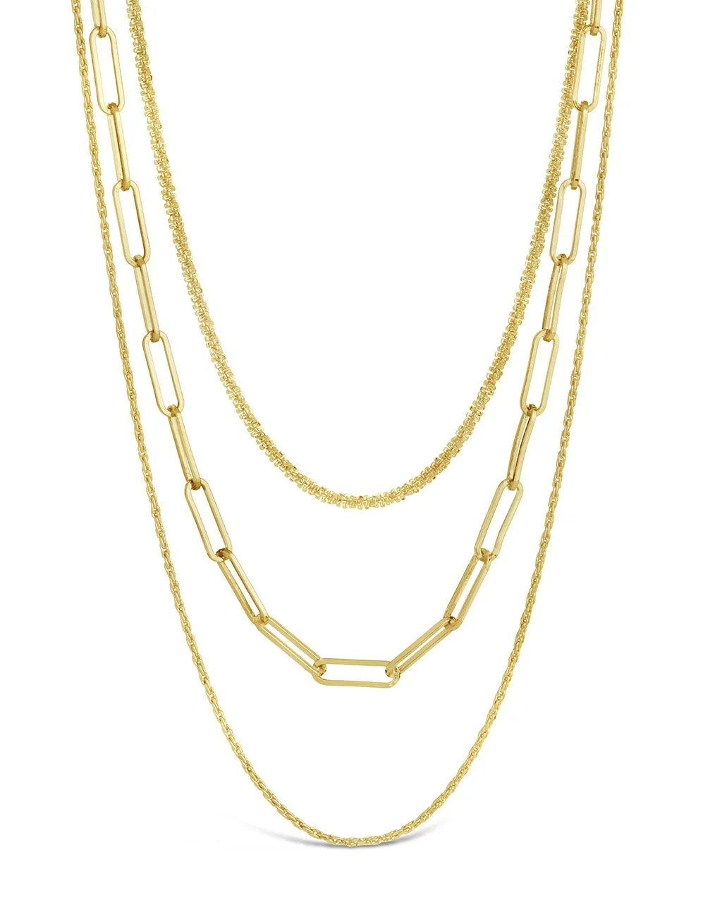 Kori Triple Layered Chain Necklace