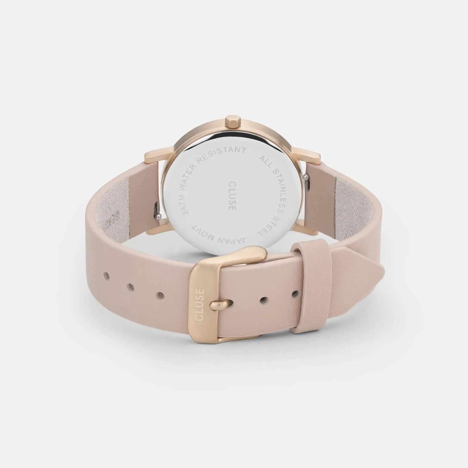 La Roche Petite Rose Gold White Marble/Nude