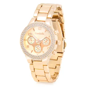 Ladies classy rose gold watch