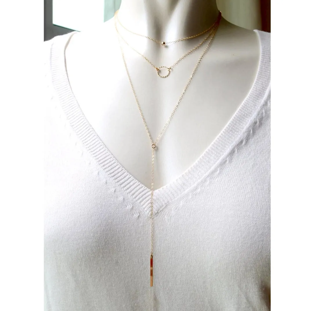 Lariat Bar Necklace